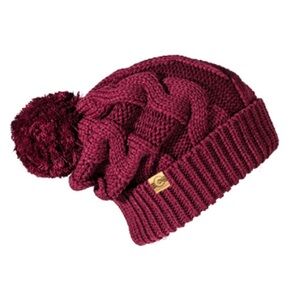 💕Yo Colorado-Women’s Aprés Pom Beanie-BURGUNDY💕